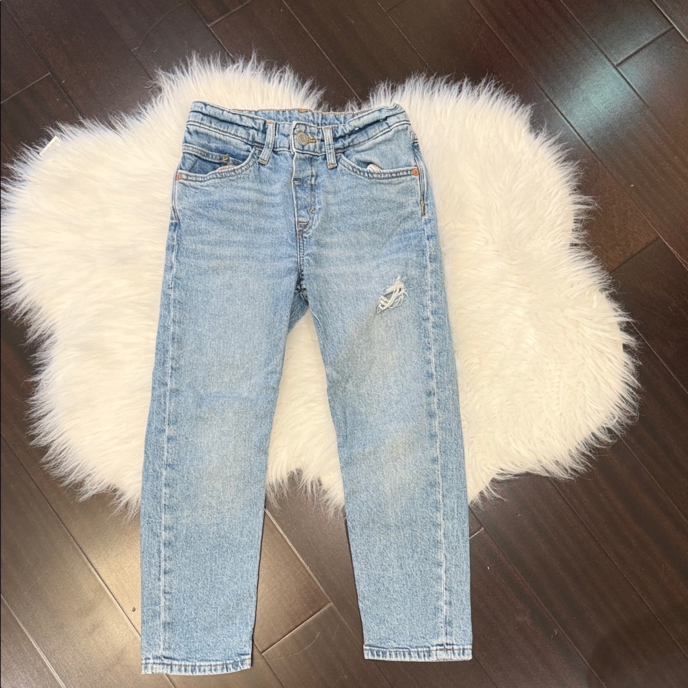 H&M Light Blue Kids' Jeans with Distressed Detail